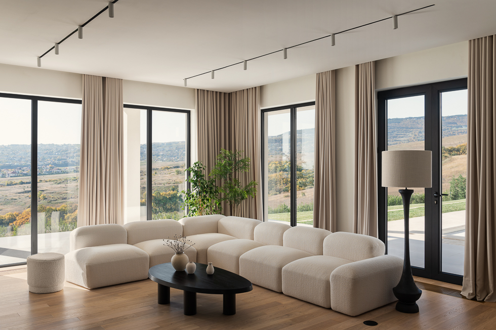 salon design maison contemporaine