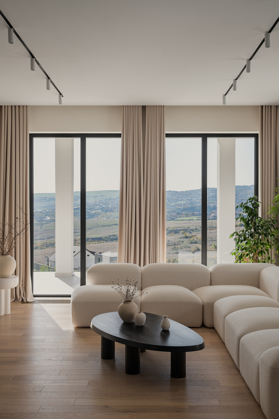 salon design maison contemporaine
