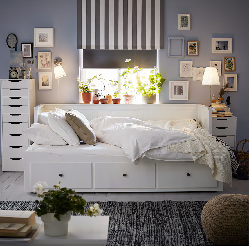sofa convertible avec tiroire Hemnes IKEA