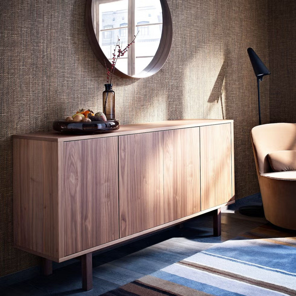 buffet Mid Century noyer IKEA