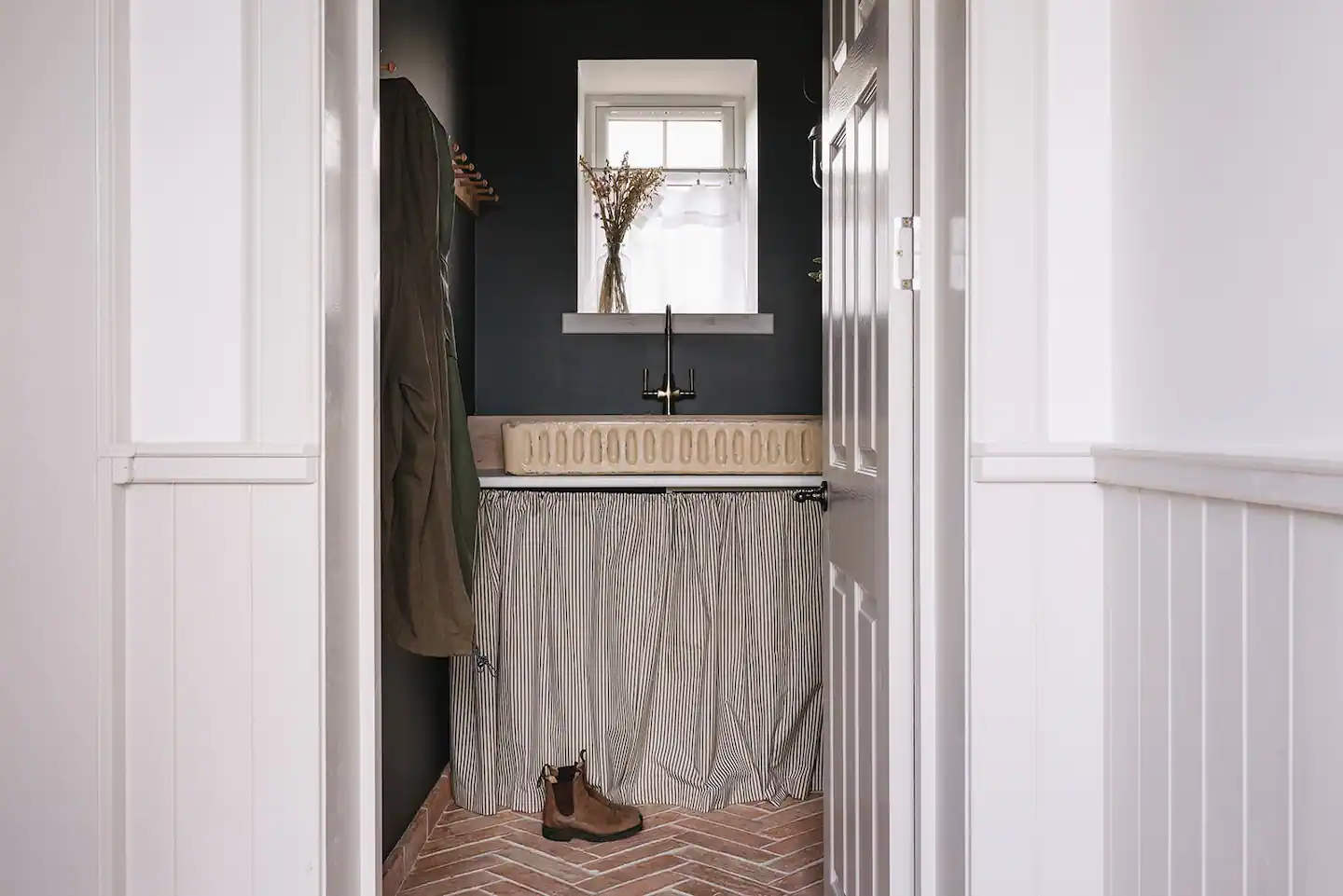 salle d'eau décoration rustique chic maison rénovée