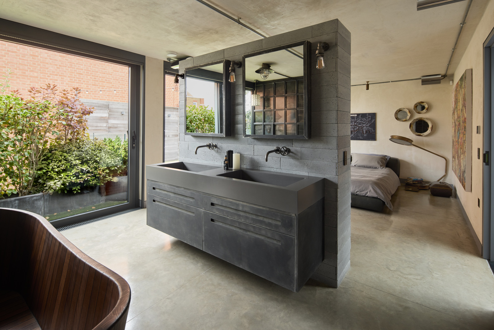 chambre avec salle de bain loft Londres chambre avec salle de bain loft Londres