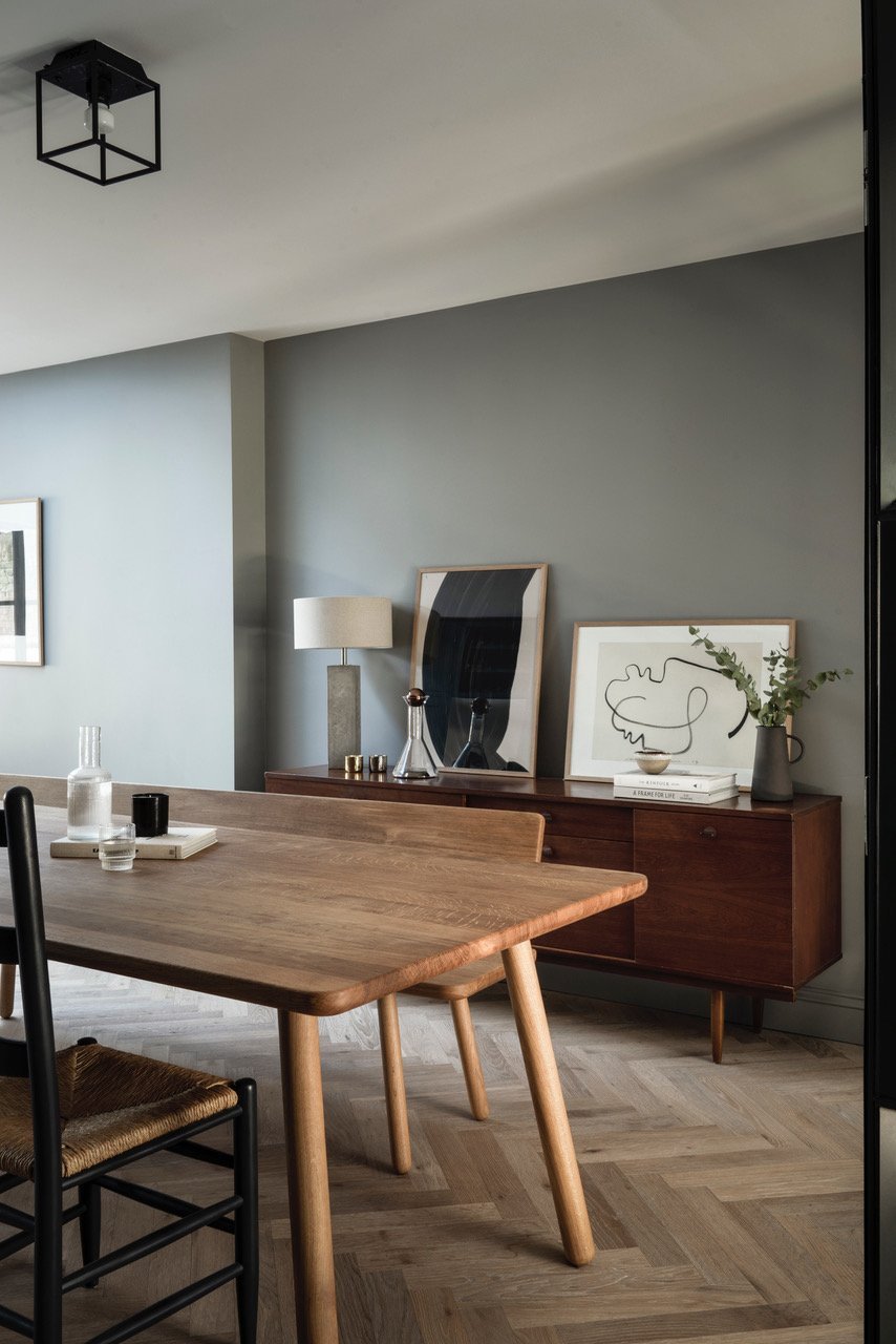 salle à manger table bois décoration contemporaine