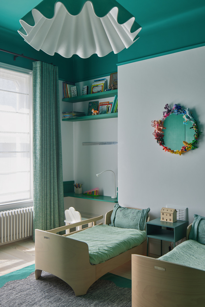 chambre enfant plafond vert décoration design pastel chambre enfant plafond vert décoration design pastel