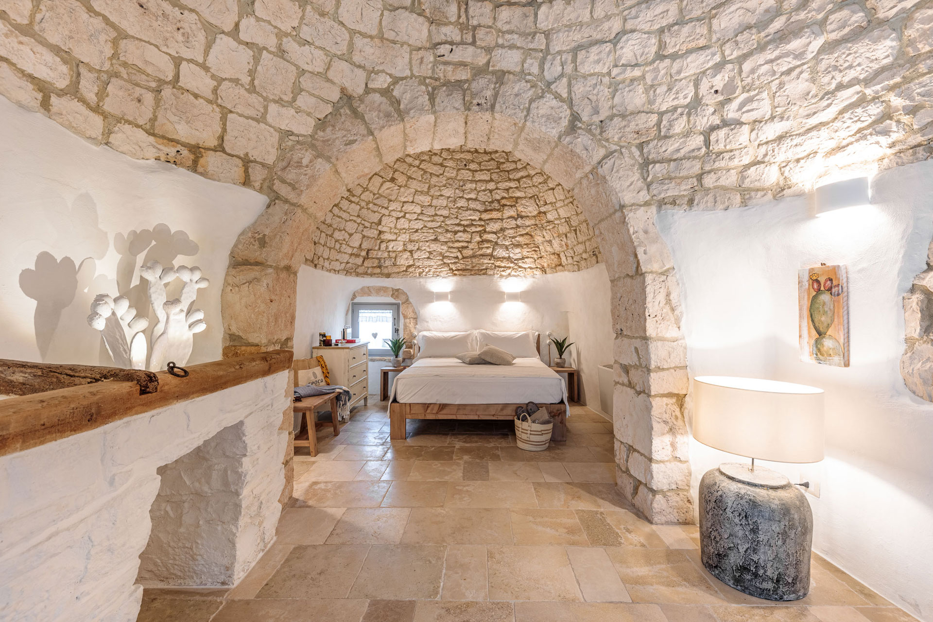 chambre avec salle de bain Masseria Le Monache chambre avec salle de bain Masseria Le Monache