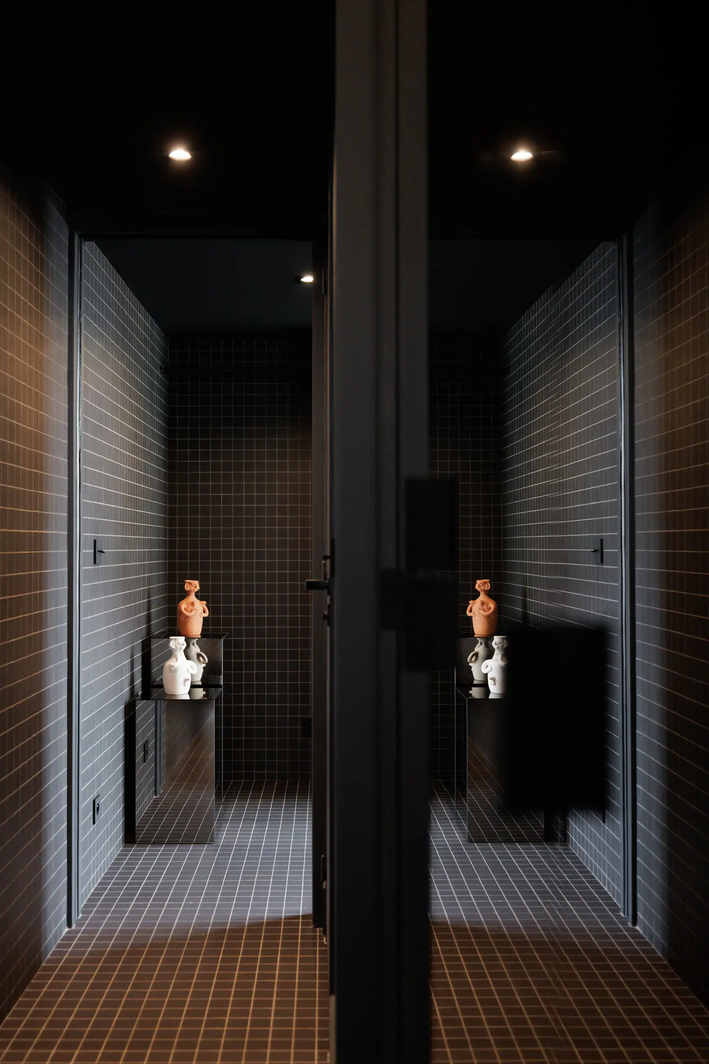 salle de bain carrelage noir appartement Paris salle de bain carrelage noir appartement Paris