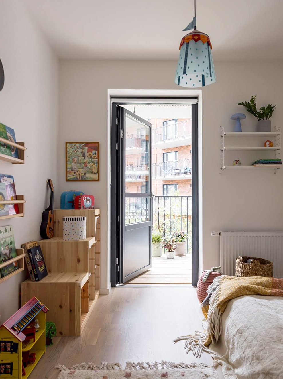 chambre enfant appartement décoration contemporaine et scandinave