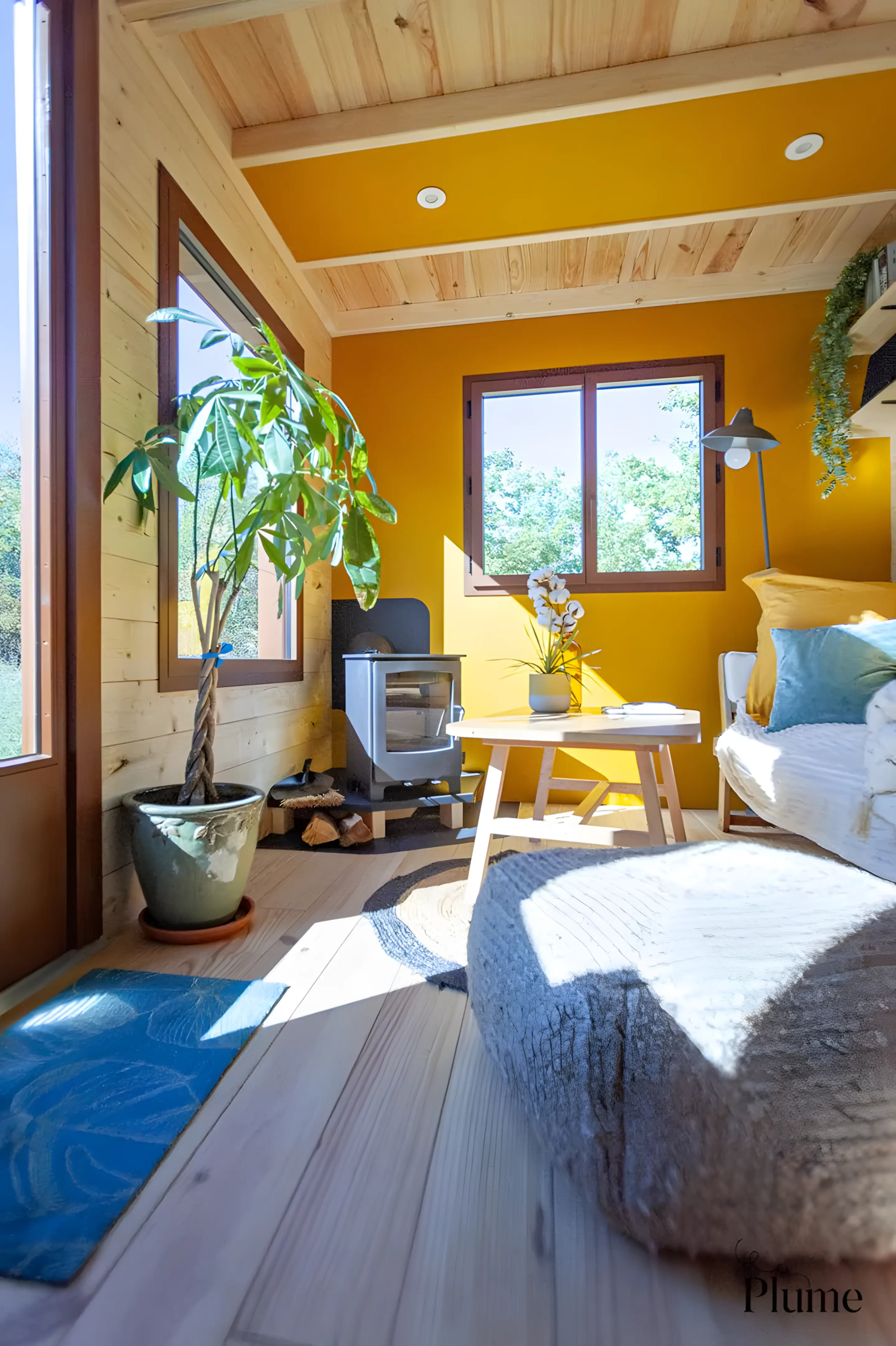 salon tiny house Plume modèle Cosmos salon tiny house Plume modèle Cosmos