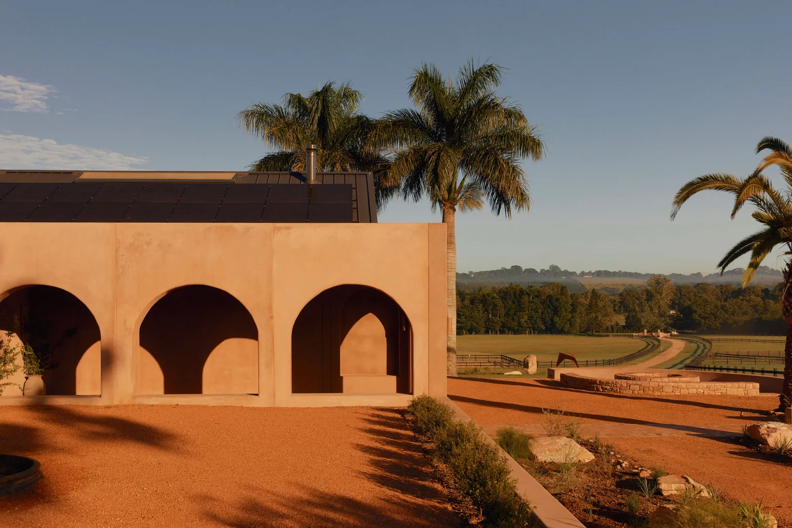 maison murs terracotta