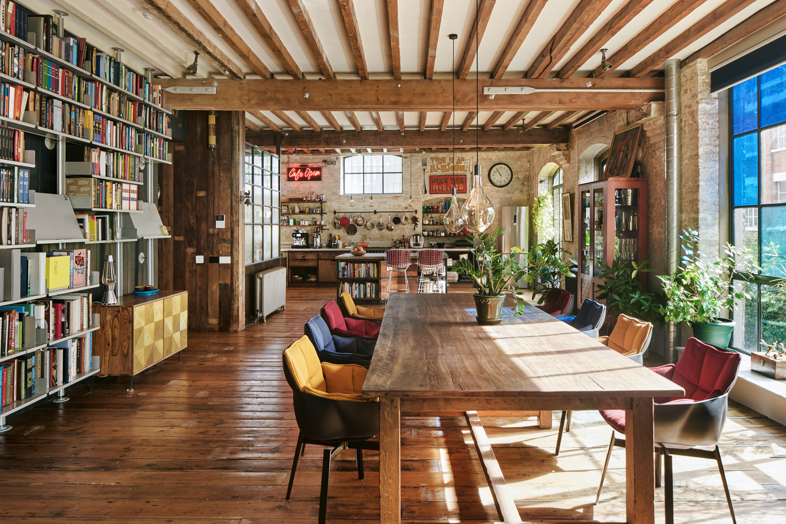 salon et cuisine ouverte loft Londres salon et cuisine ouverte loft Londres