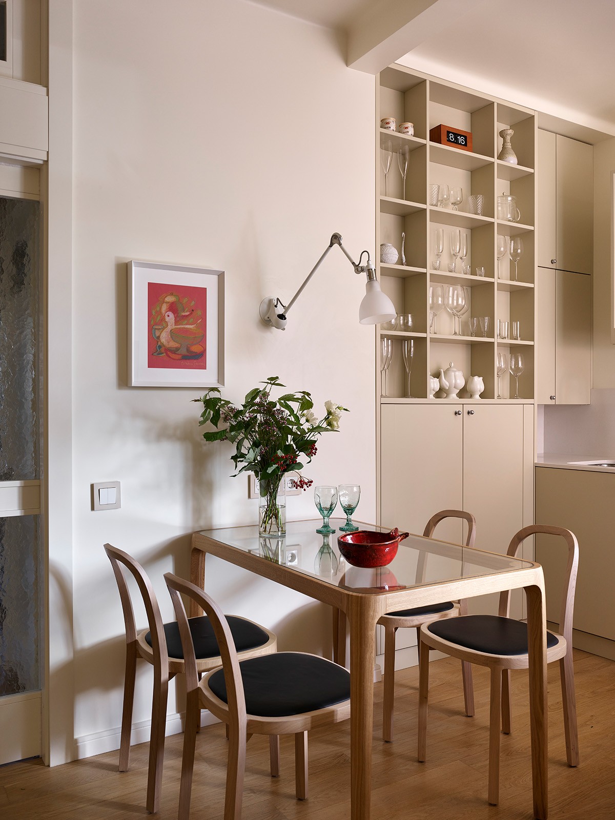 cuisine beige décoration contemporaine