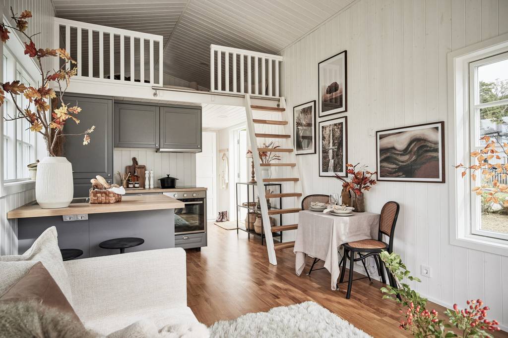 salon et cuisine décoration naturelle et scandinave petite maison 24m2 salon et cuisine décoration naturelle et scandinave petite maison 24m2