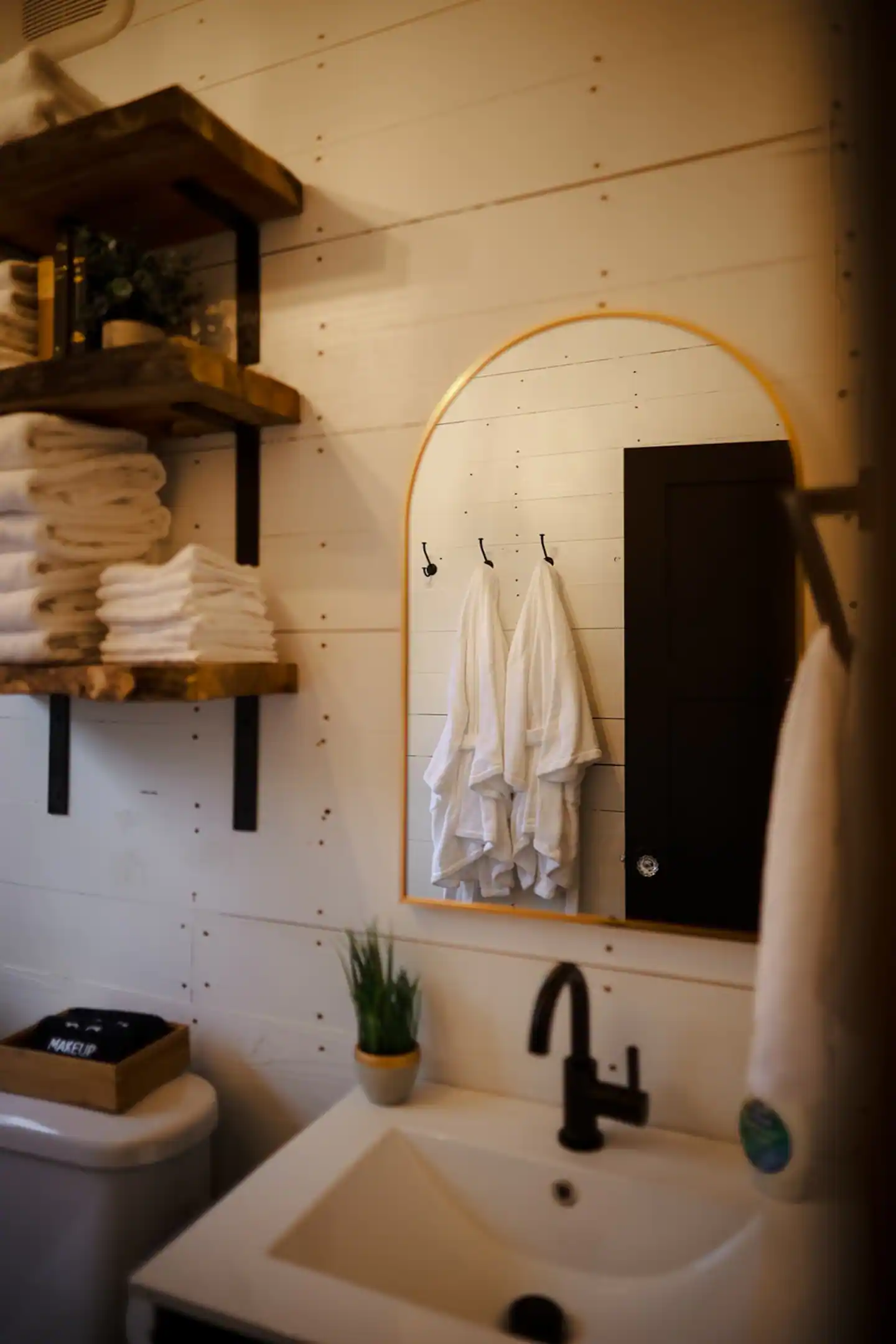salle de bain maison en bois