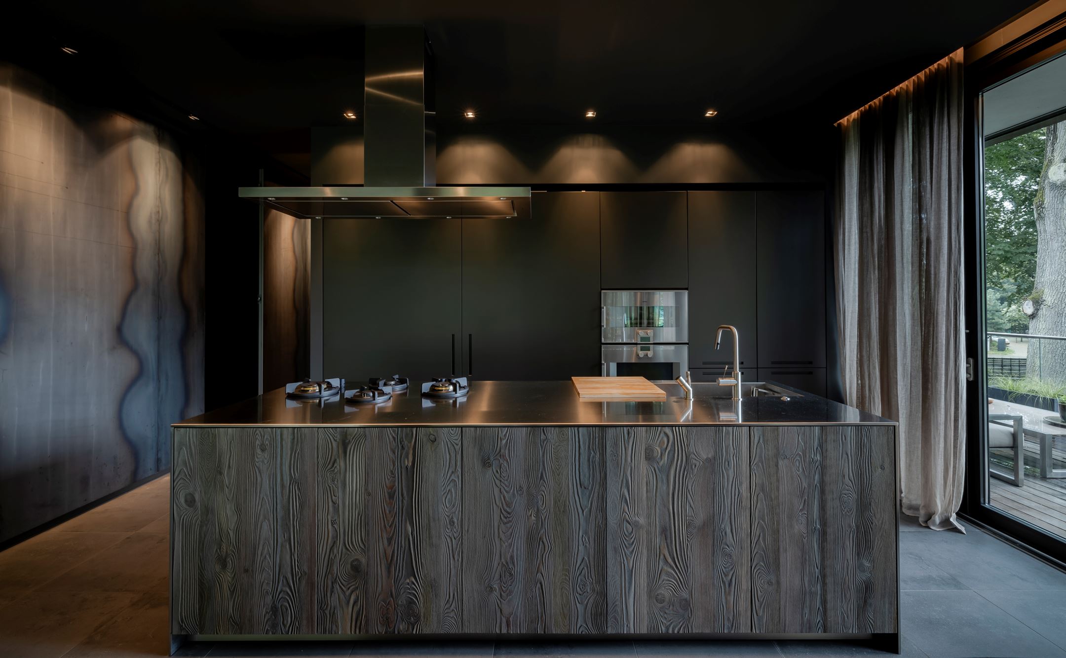 cuisine ouverte décoration design sombre cuisine ouverte décoration design sombre