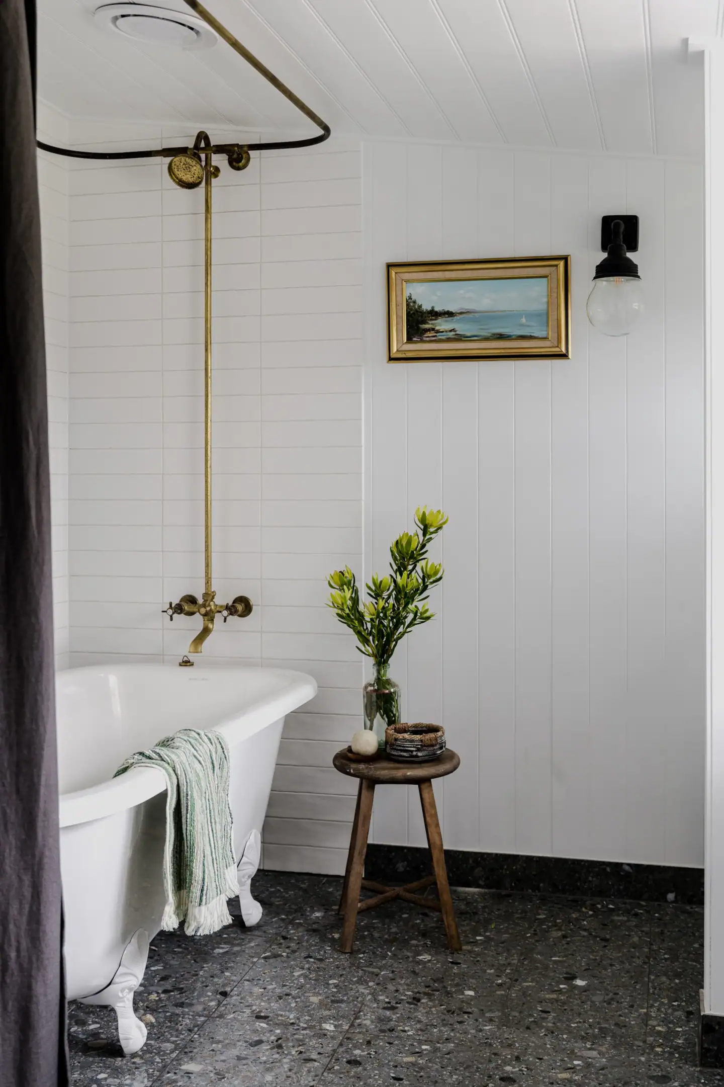 salle de bain rétro