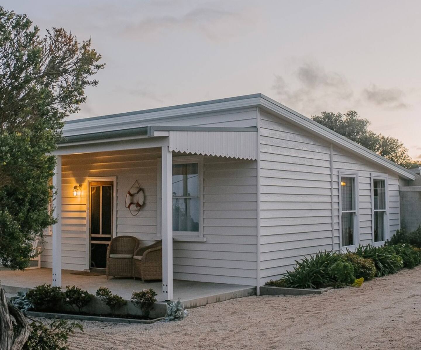 maison Australie bardage blanc