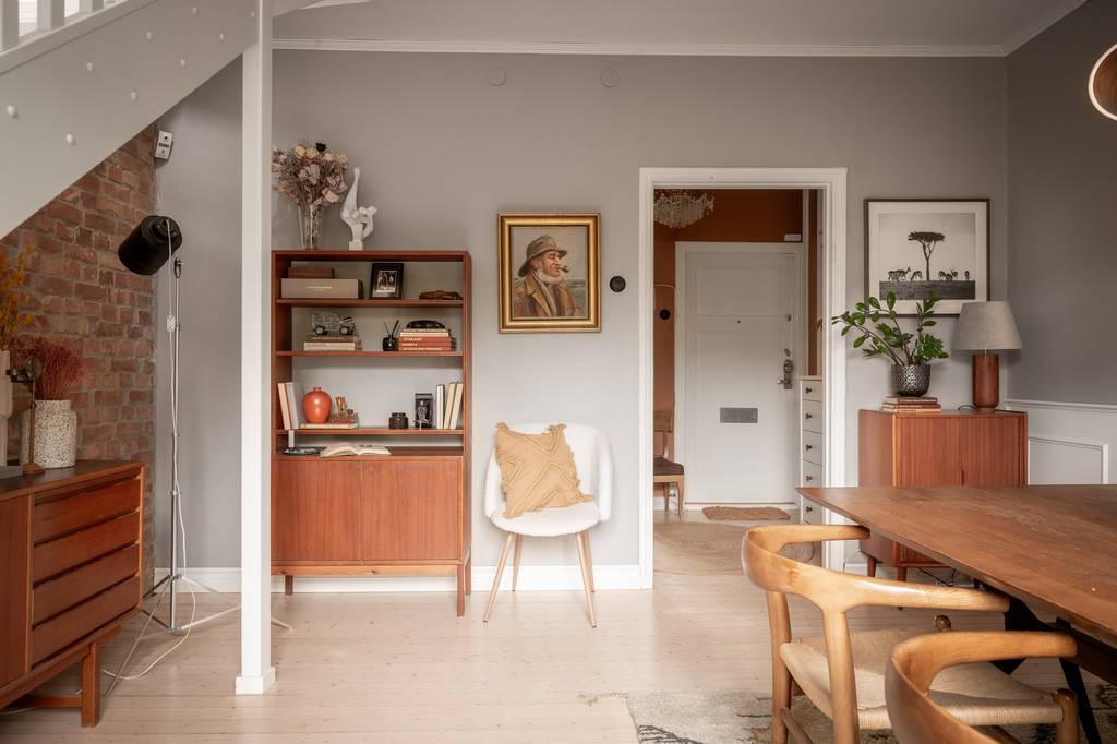 salle à manger avec escalier appartement en duplex 65m2 salle à manger avec escalier appartement en duplex 65m2