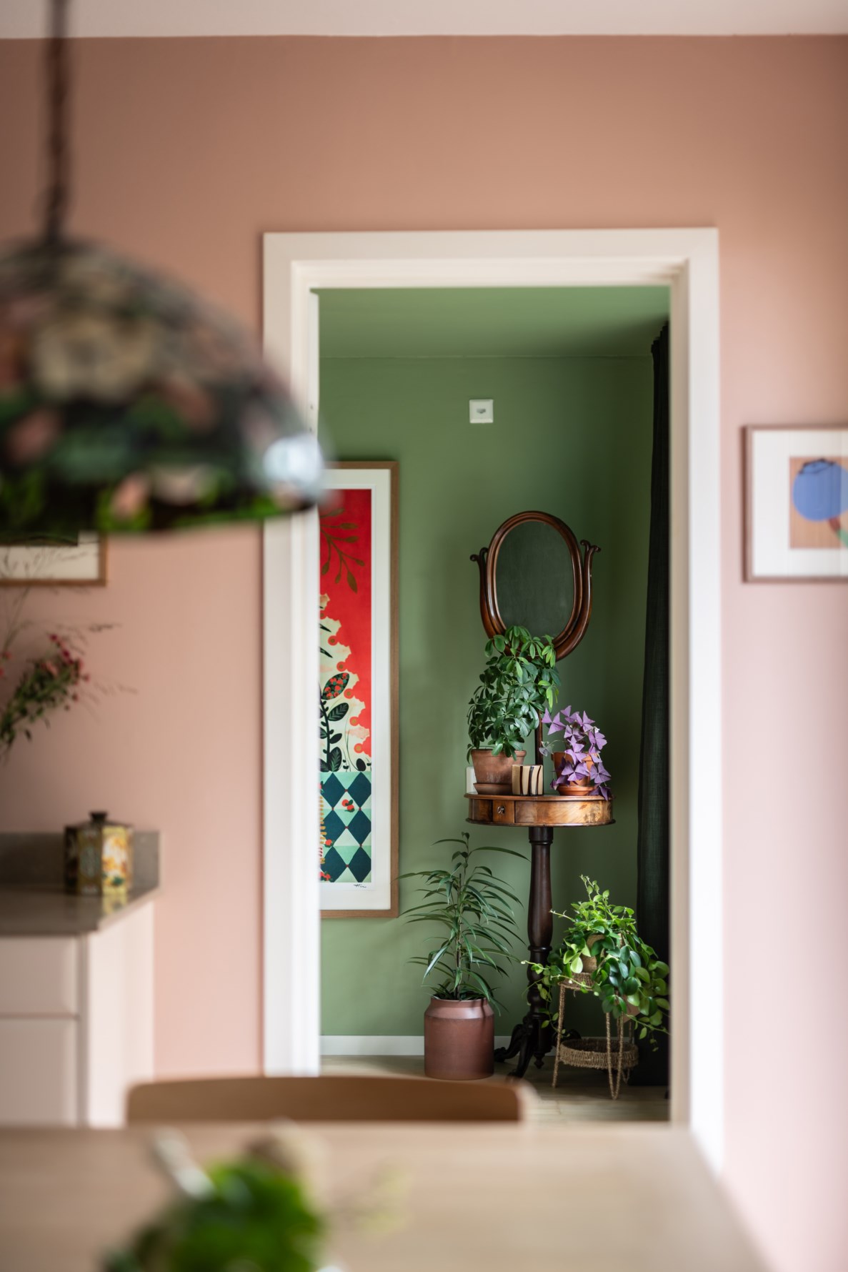 murs terracotta et vert murs terracotta et vert