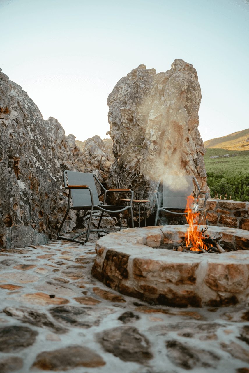 brasero The Hill Luxury Cabin Afrique du Sud