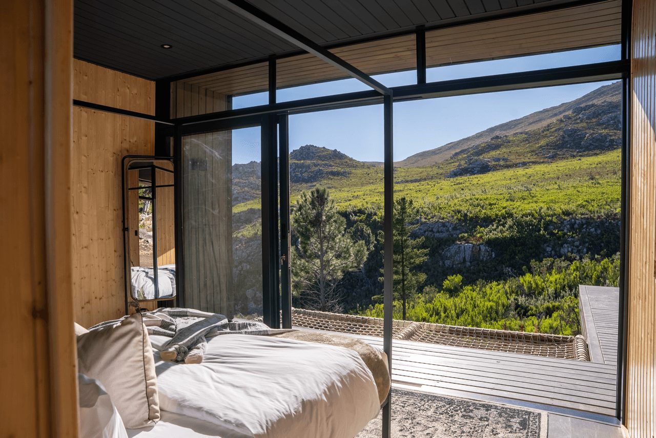 chambre avec vue The Hill Luxury Cabin Afrique du Sud