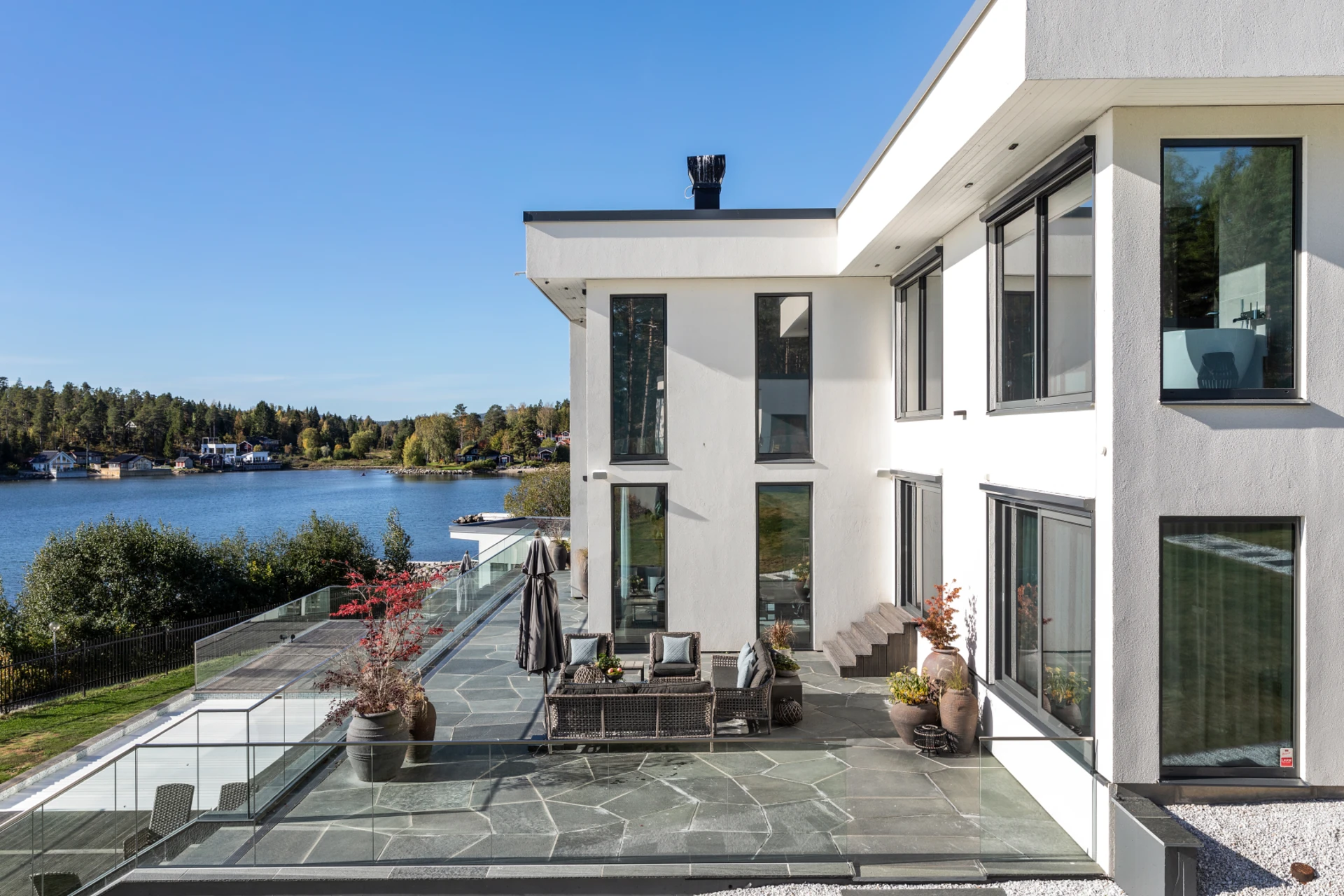 terrasse maison contemporaine