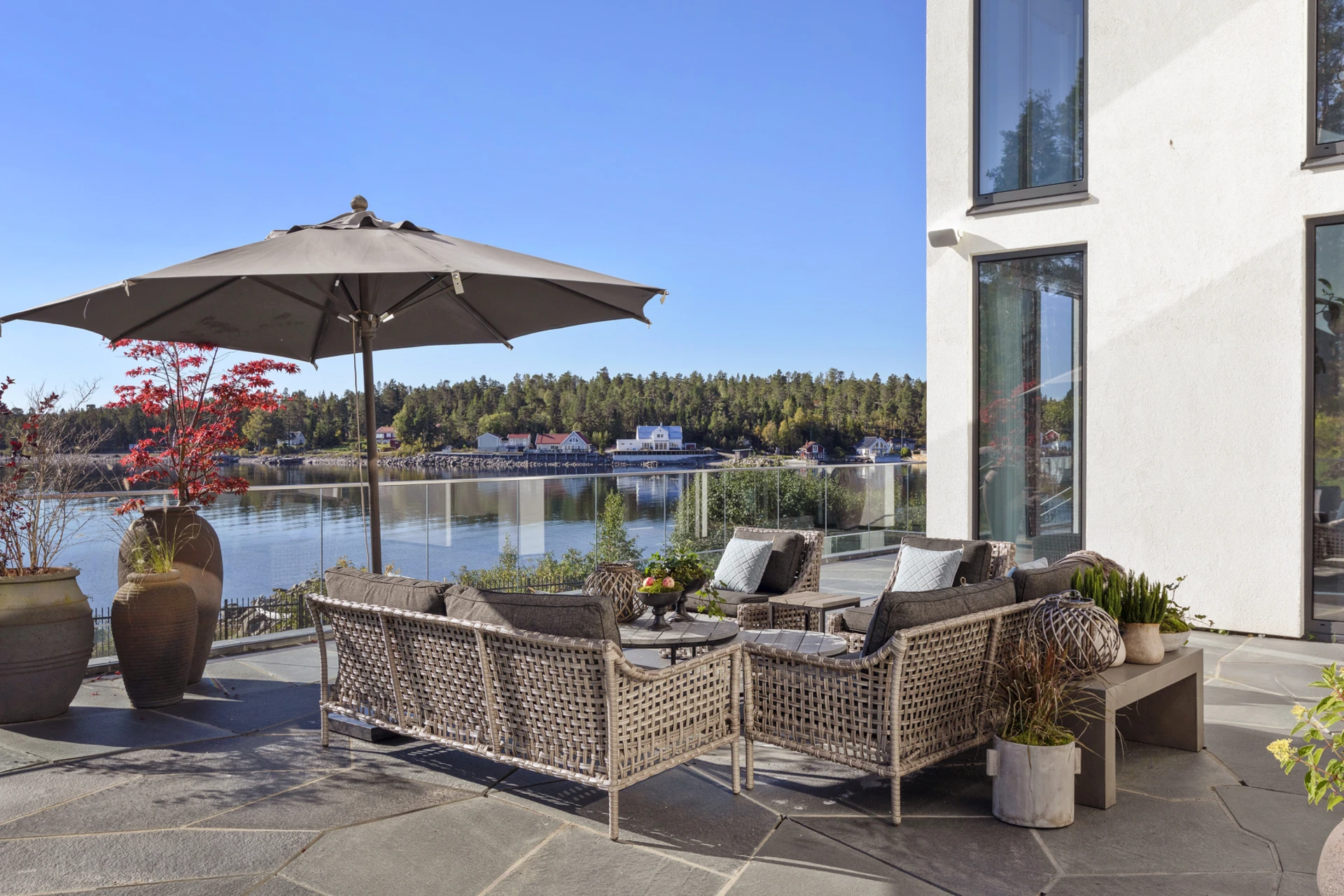 terrasse maison contemporaine