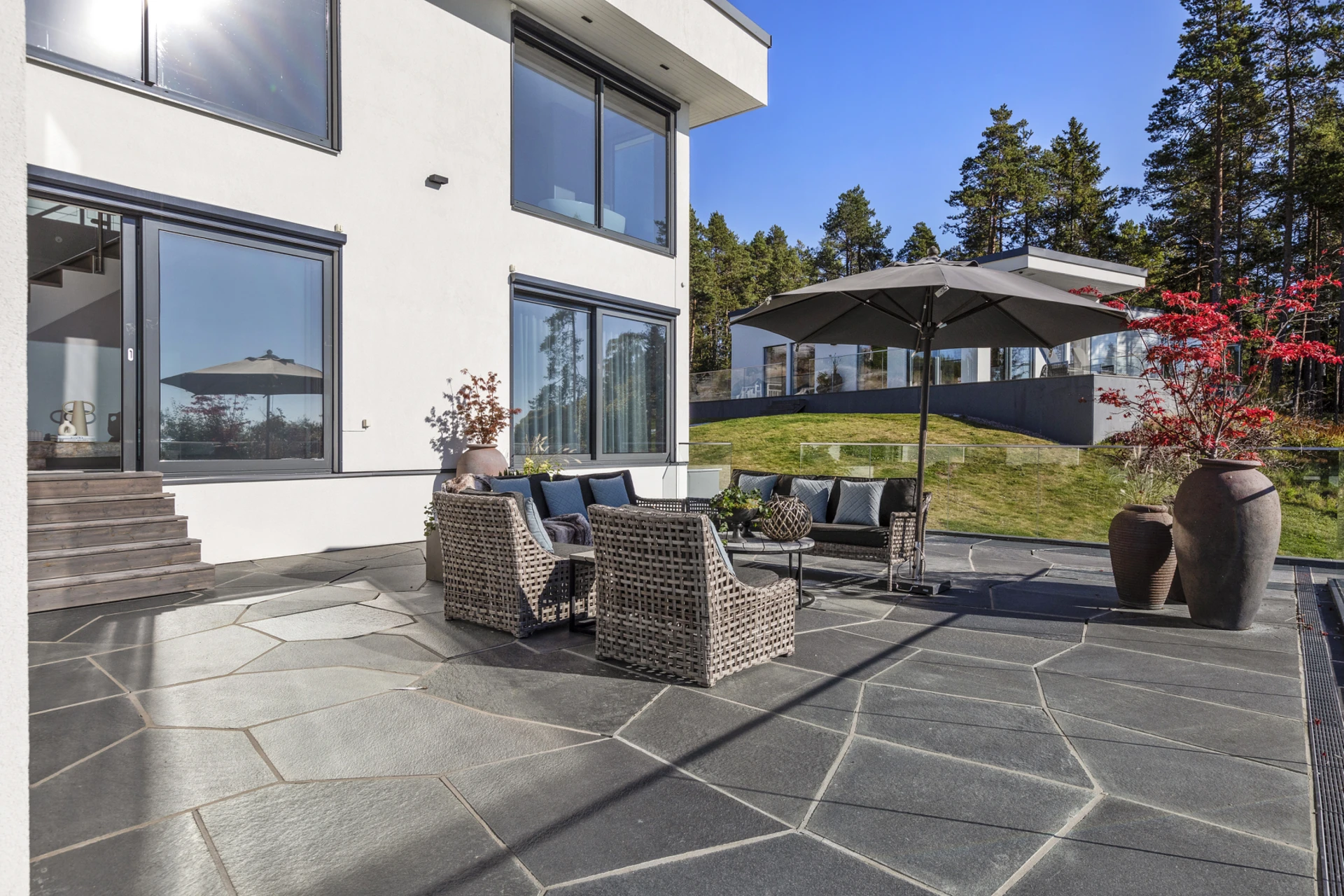 terrasse maison contemporaine