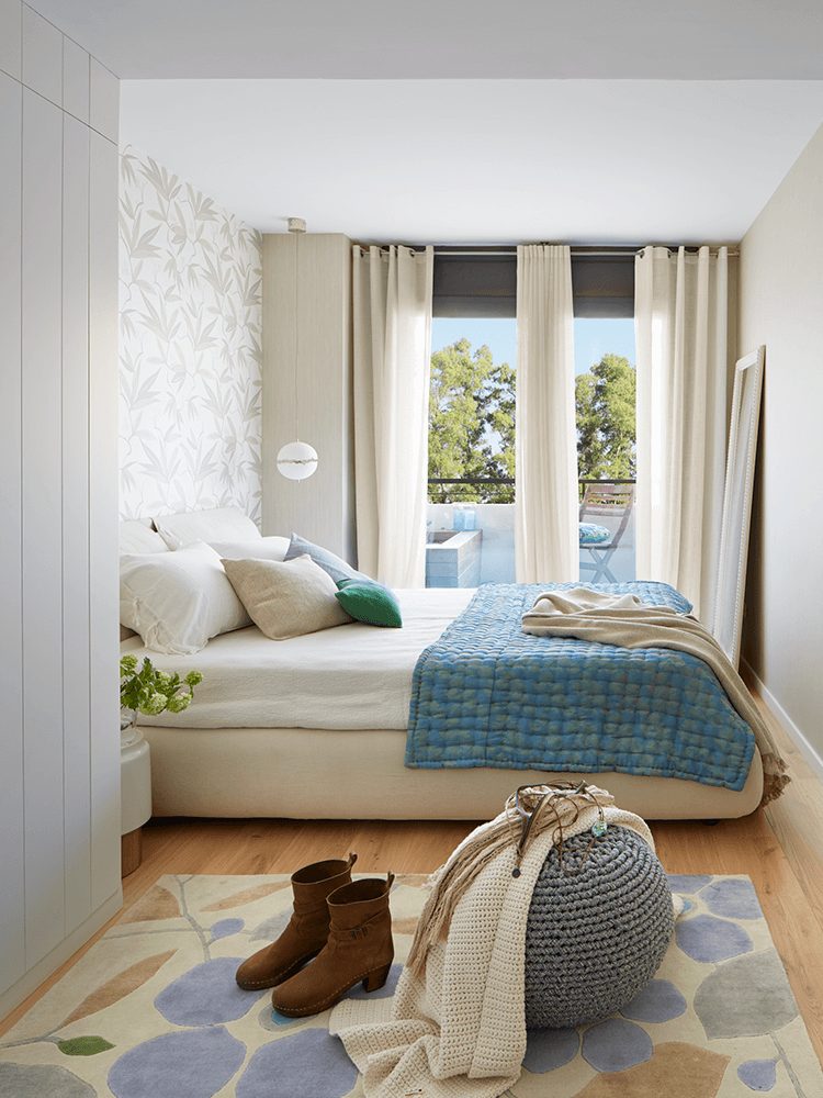chambre décoration contemporaine bleue et blanche chambre décoration contemporaine bleue et blanche