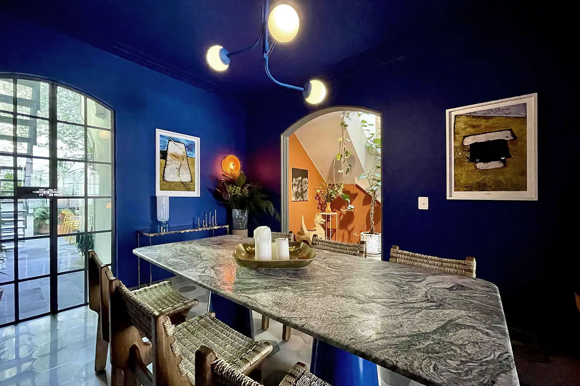 salle à manger décoration colorée Galeria Yautepec