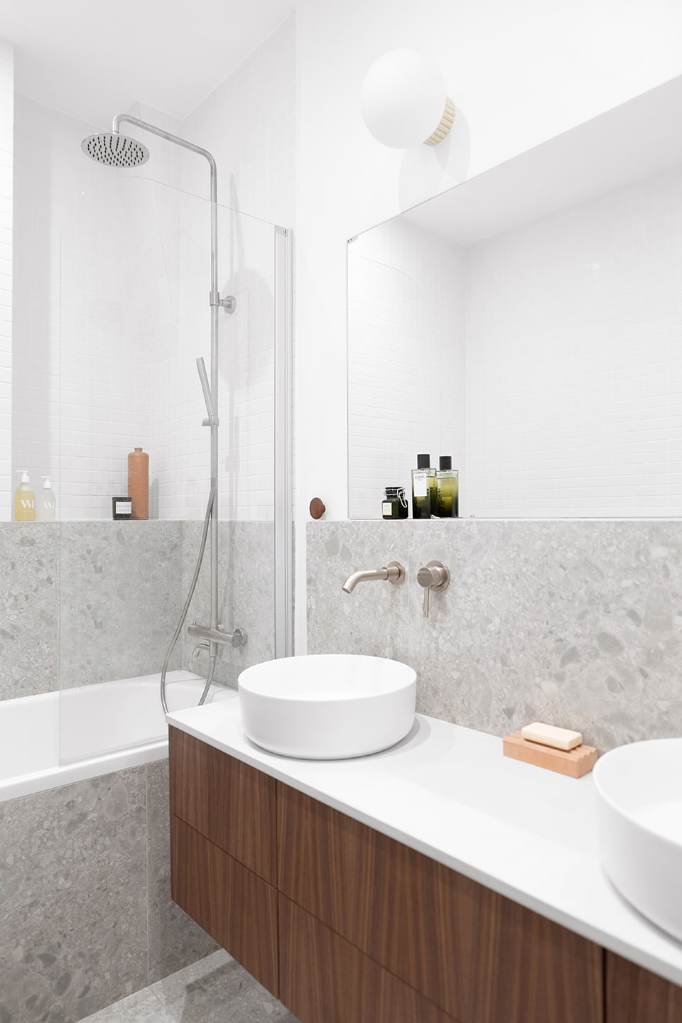salle de bain design bois et marbre gris salle de bain design bois et marbre gris