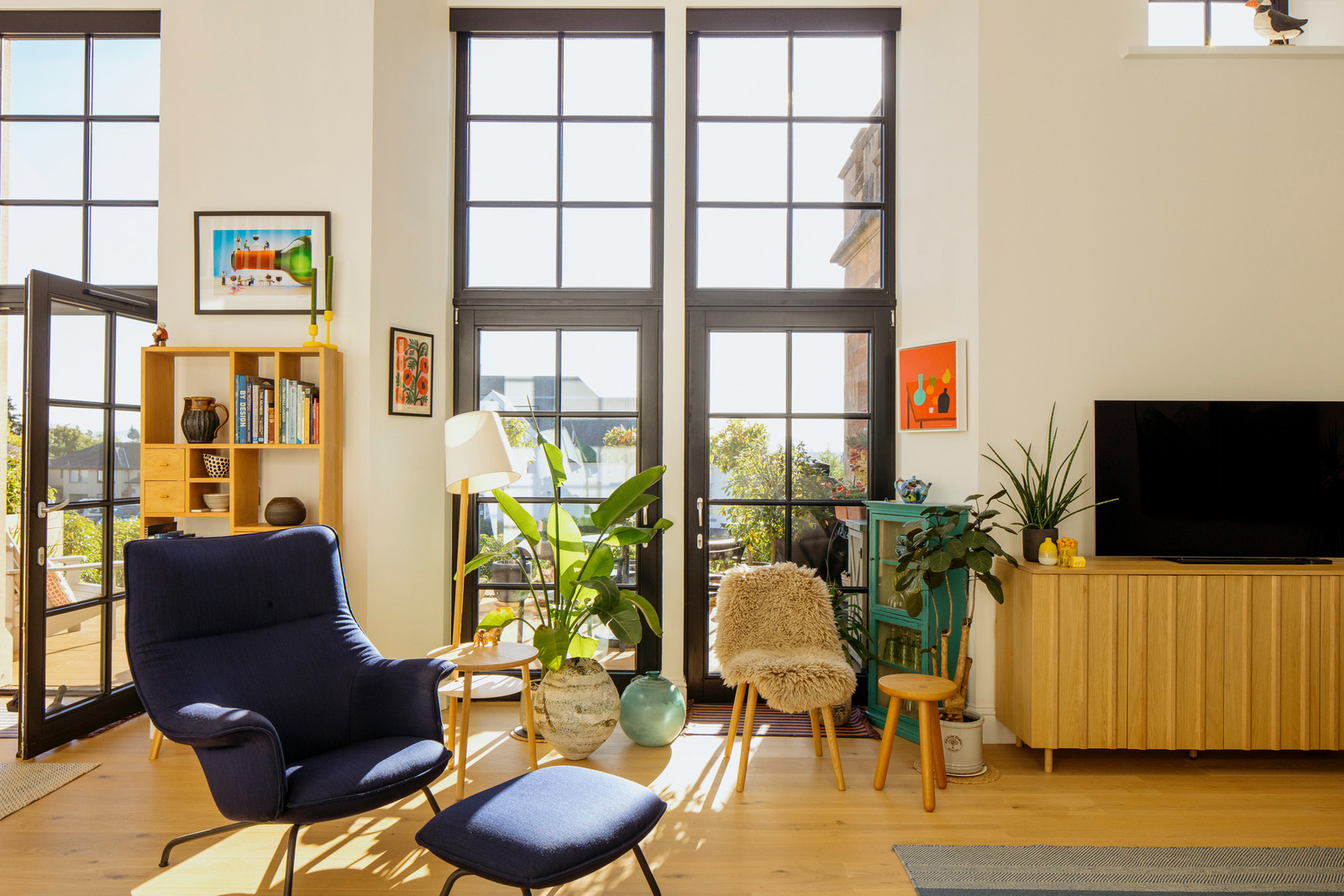 salon double hauteur appartement en duplex décoration design salon double hauteur appartement en duplex décoration design