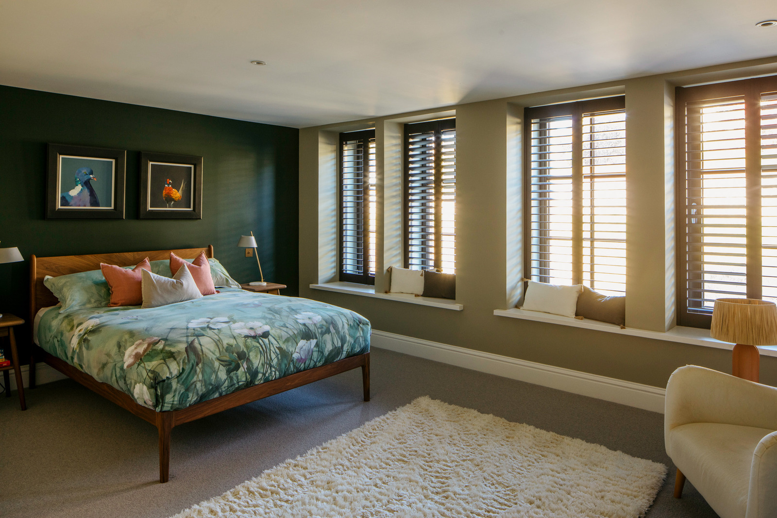chambre avec volets intérieurs shutters décoration design chambre avec volets intérieurs shutters décoration design