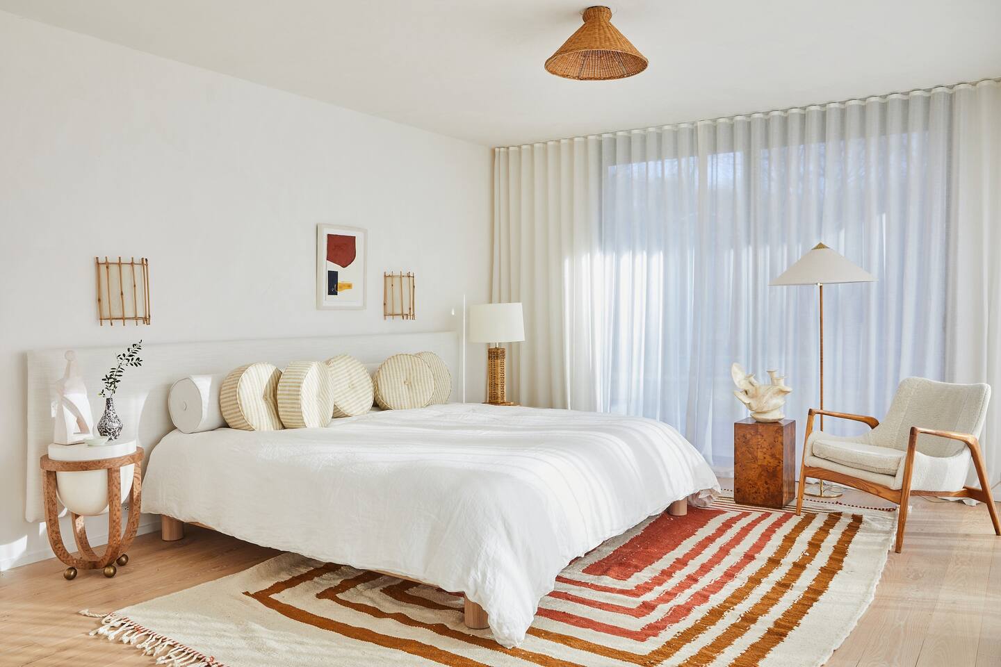 chambre maison contemporaine Hamptons designer Athena Calderone chambre maison contemporaine Hamptons designer Athena Calderone
