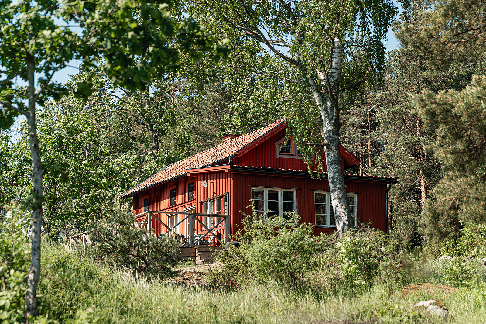 maison en bois rouge Suède maison en bois rouge Suède