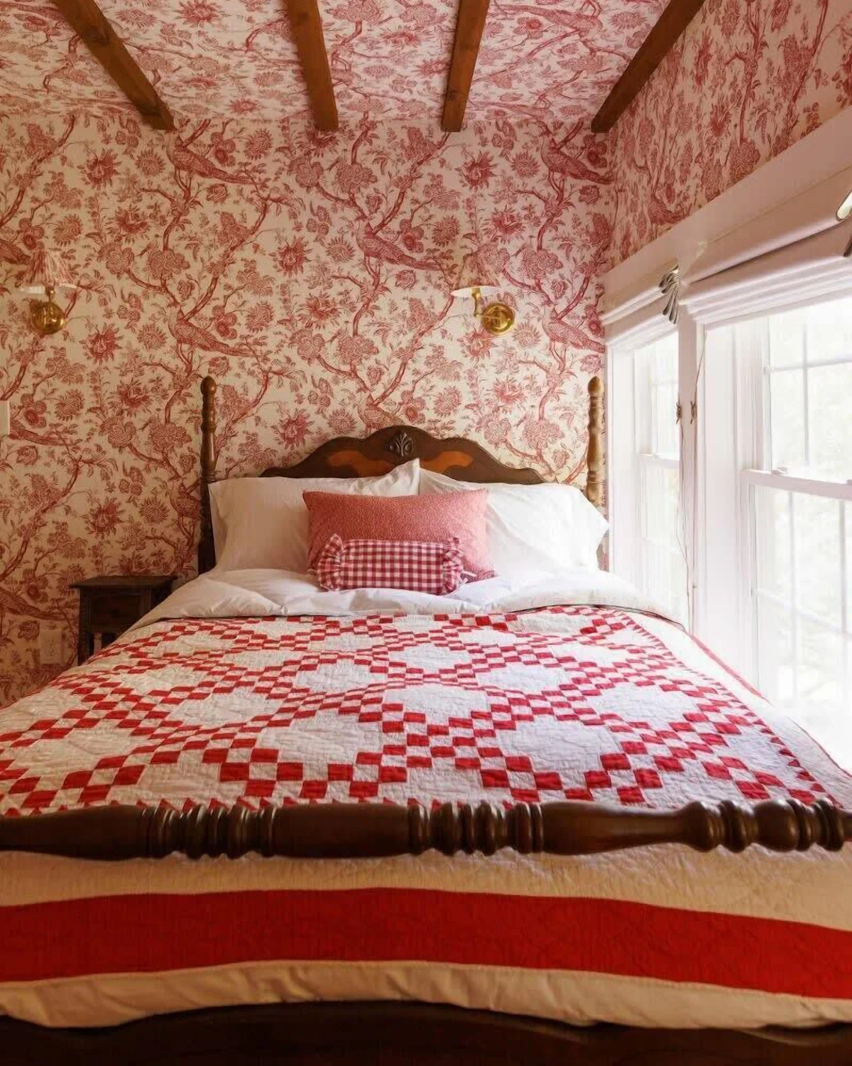 chambre toile de Jouy The Library House
