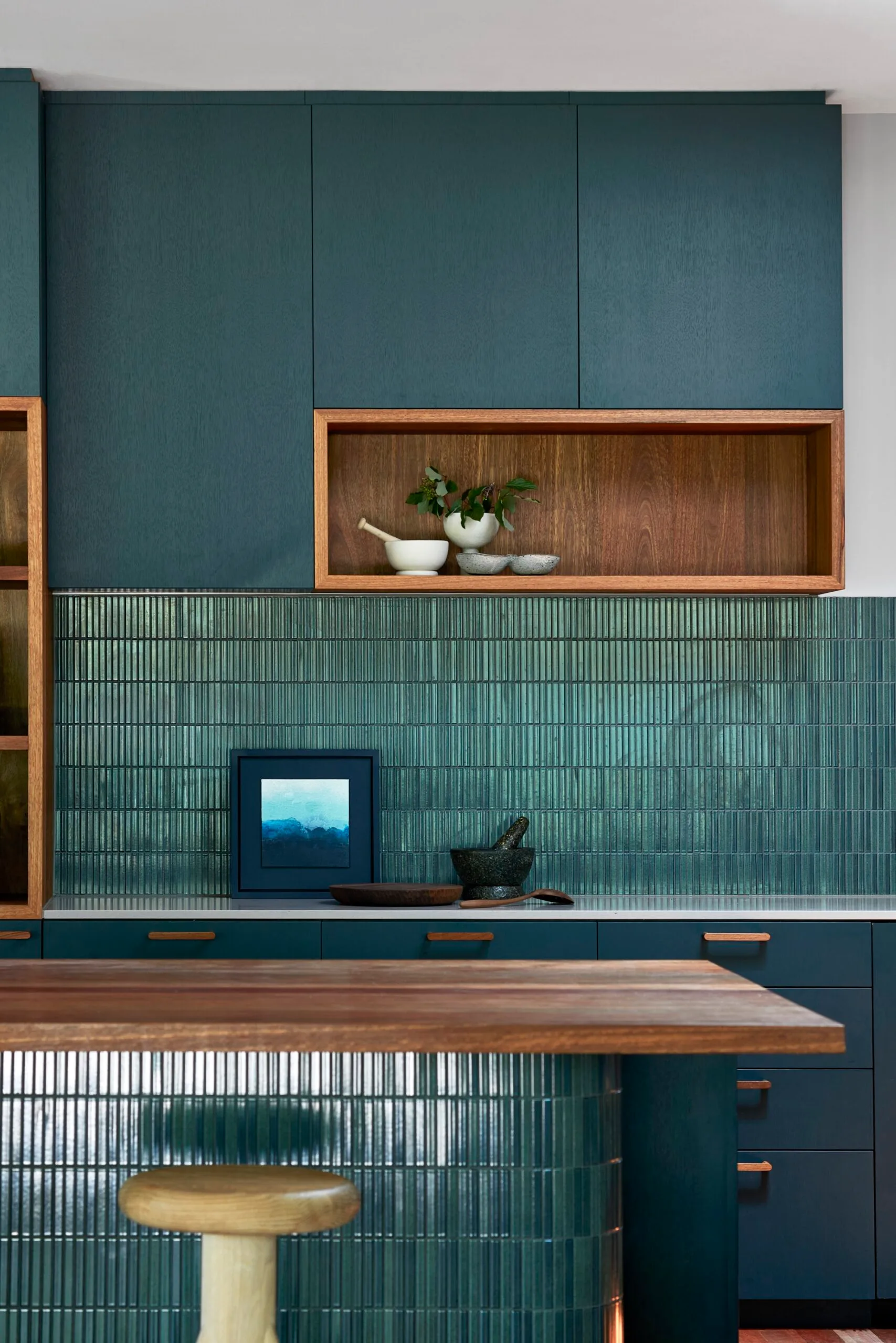 cuisine carrelage japonais vert décoration contemporaine cuisine carrelage japonais vert décoration contemporaine