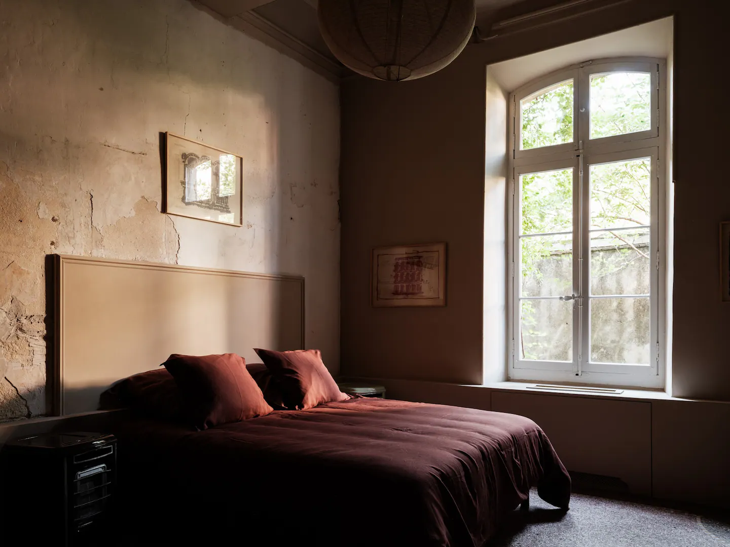 chambre décoration vintage maison Provence la Bastide des Chardons