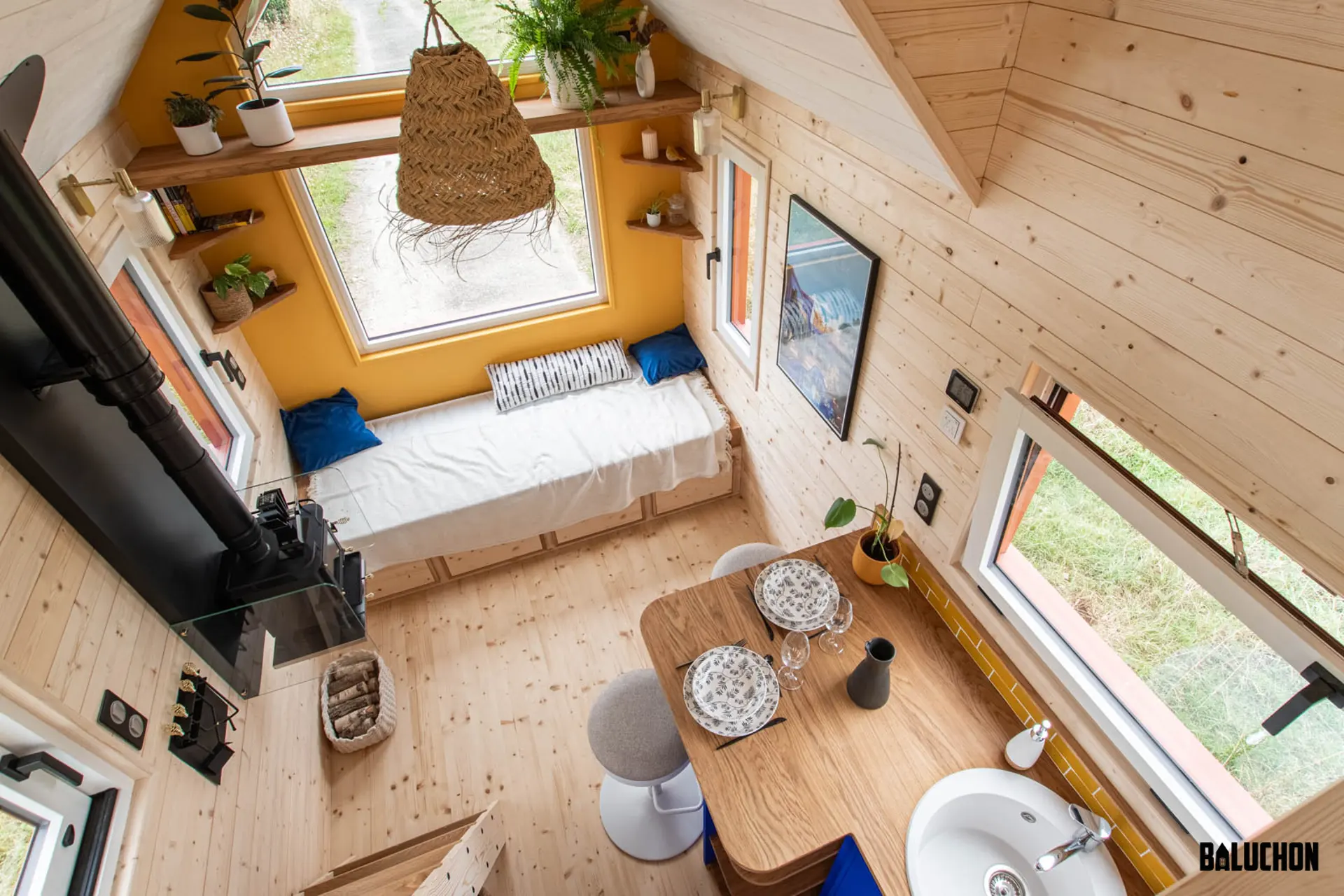 salon tiny house Leïla Baluchon salon tiny house Leïla Baluchon