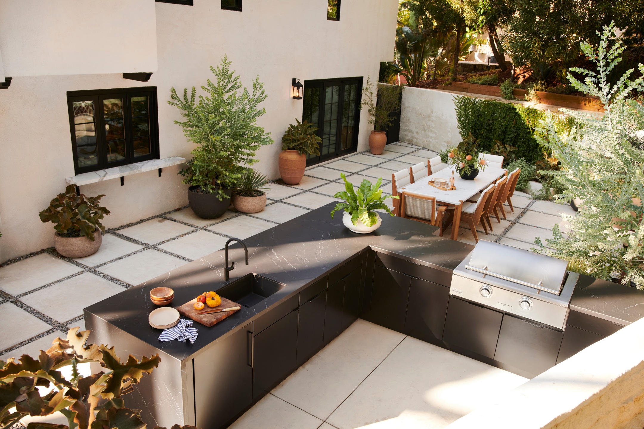 jardin avec grande cuisine d jardin avec grande cuisine d'été
