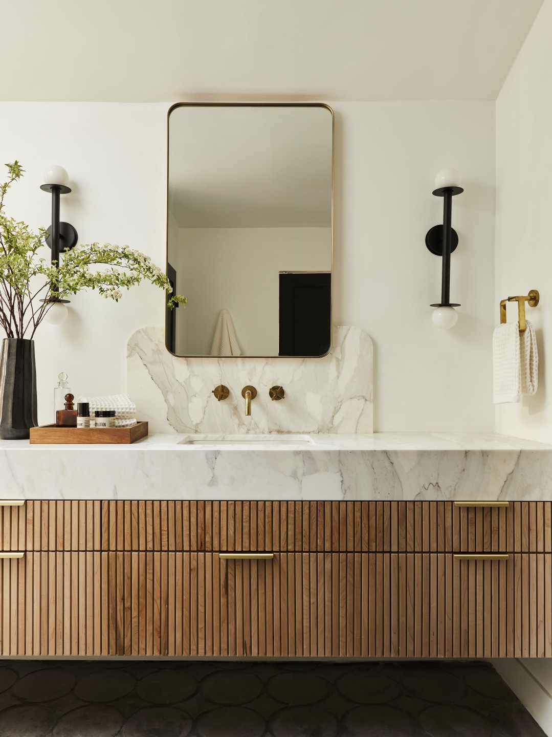 salle de bain moderne bois et marbre salle de bain moderne bois et marbre