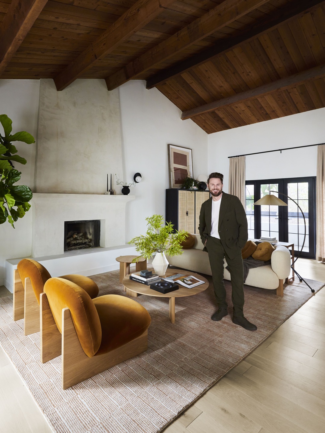 salon maison mid-century Bobby Berk salon maison mid-century Bobby Berk
