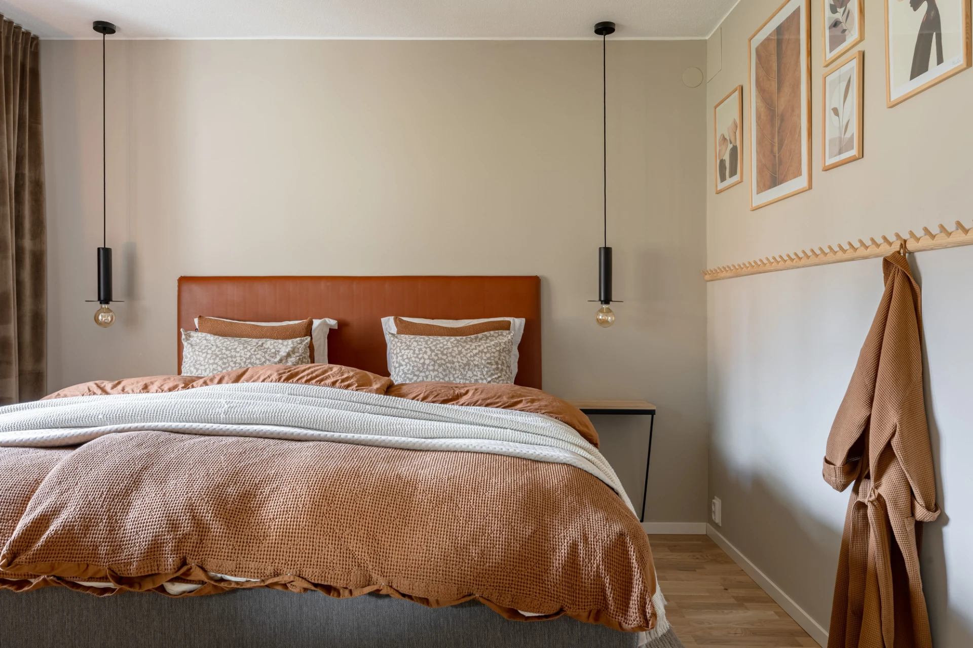 chambre décoration contemporaine appartement 73m2