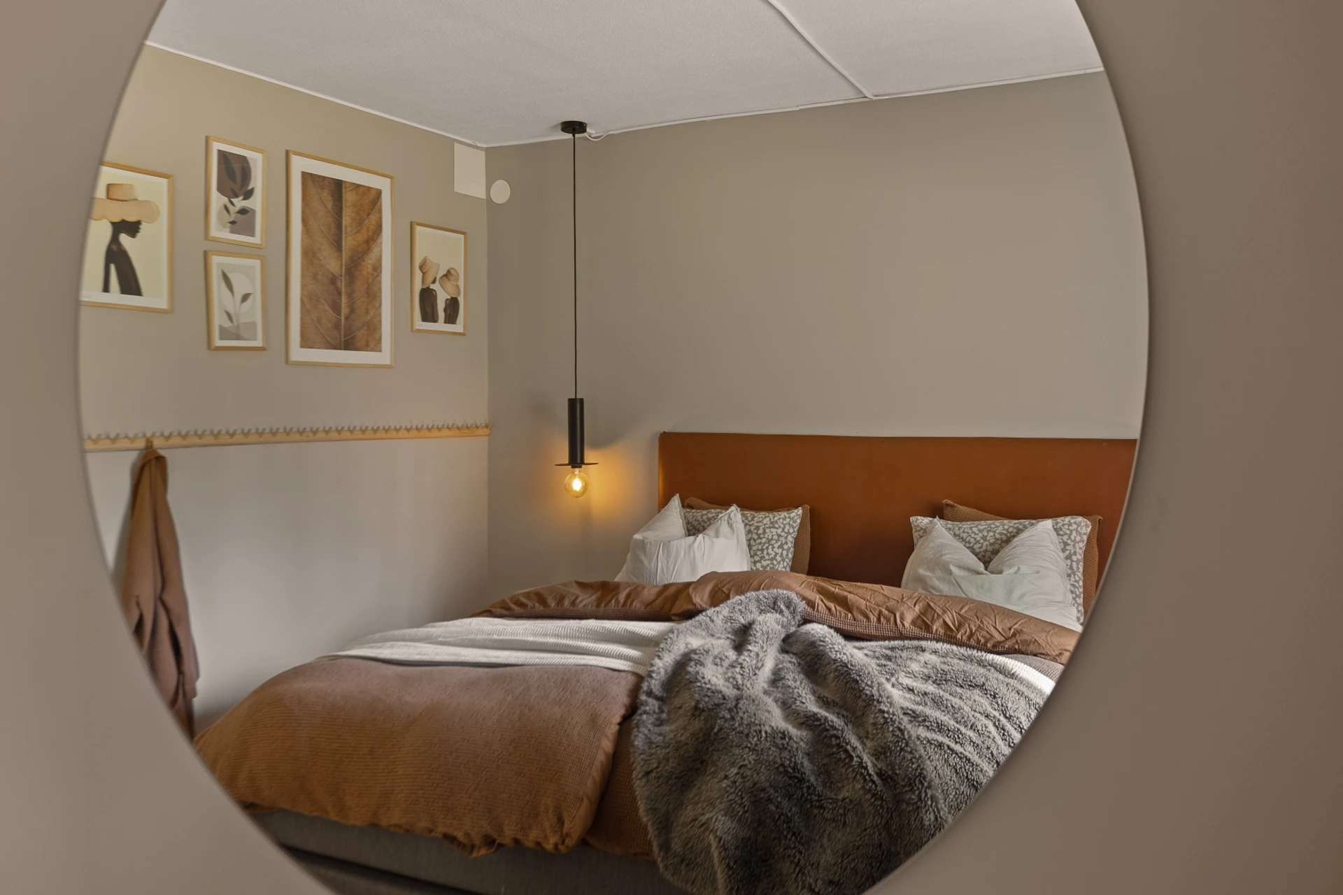 chambre décoration contemporaine appartement 73m2
