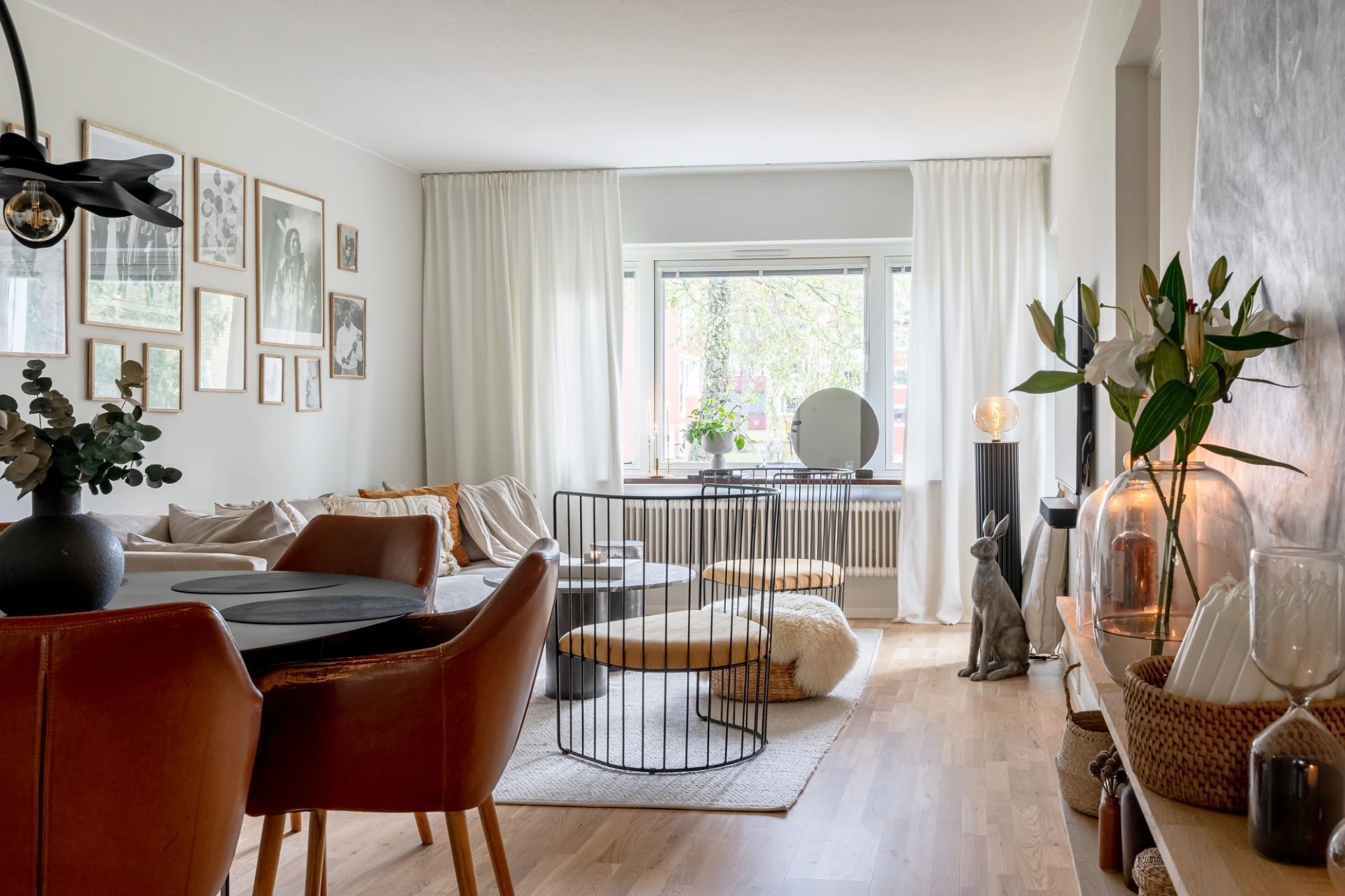 salon décoration contemporaine appartement 73m2