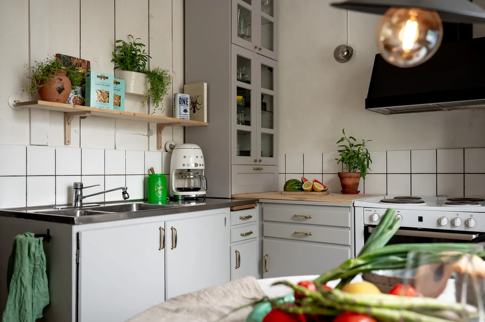 cuisine grise décoration scandinave