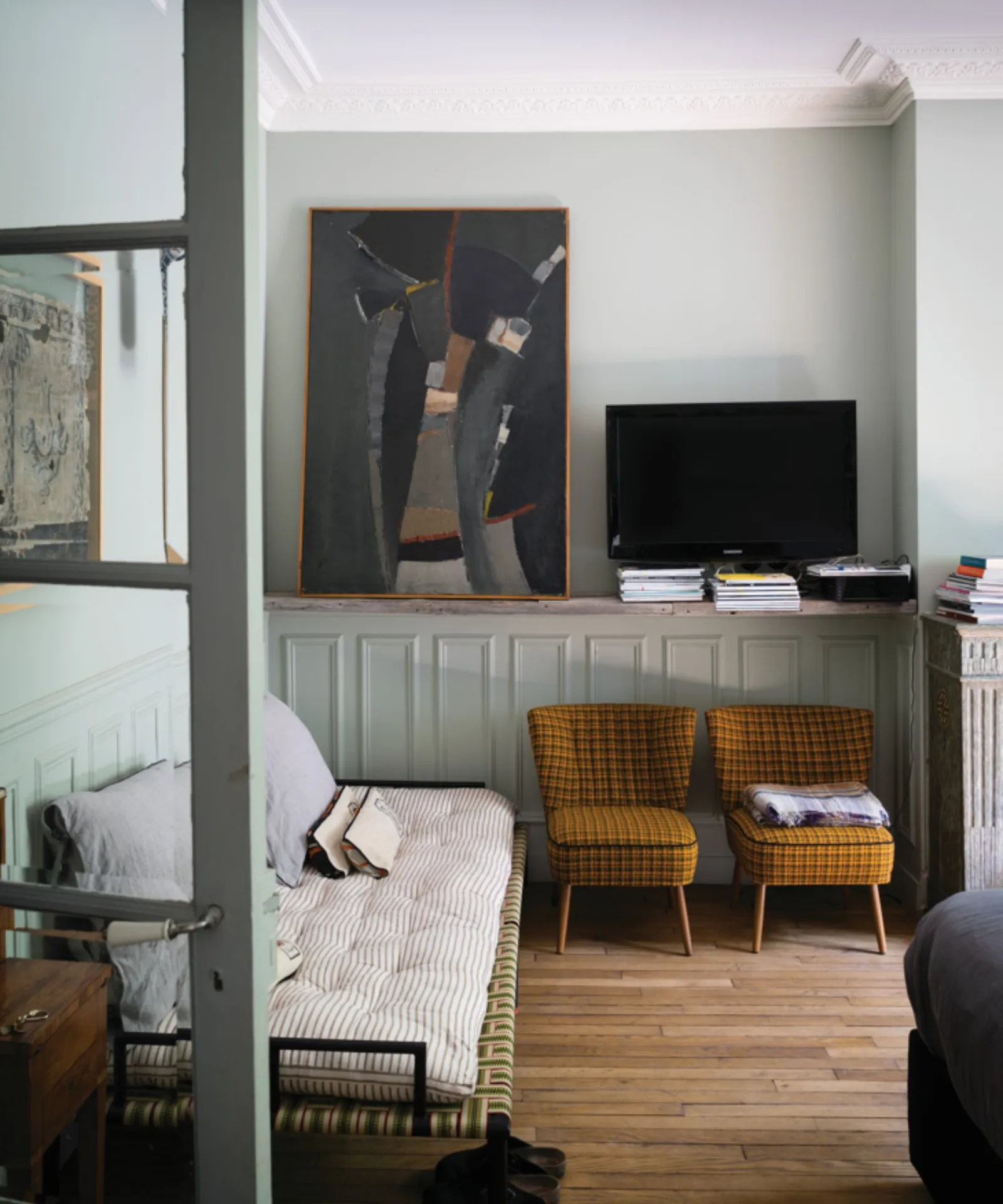 entrée murs couleur neutre French Gray Farrow & Ball entrée murs couleur neutre French Gray Farrow & Ball