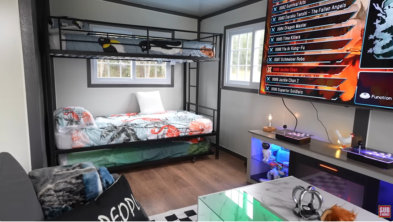 salon et chambre tiny house Nathan Graham