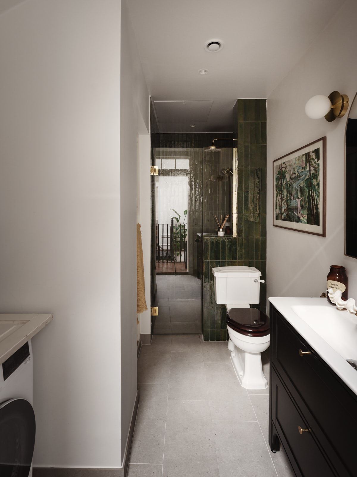 salle de bain appartement duplex 68m2 décoration scandinave et vintage