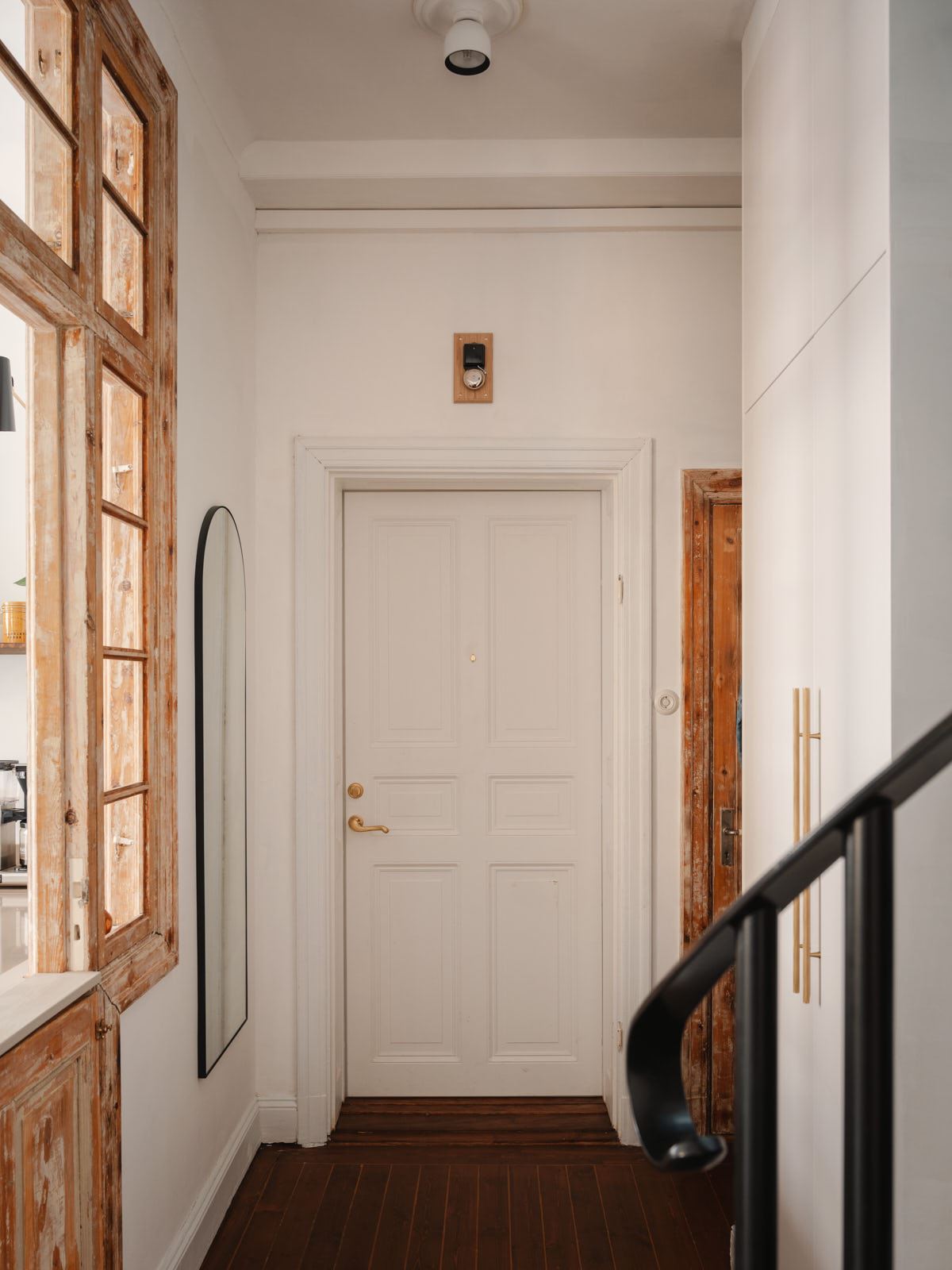 entrée appartement duplex 68m2 décoration scandinave et vintage
