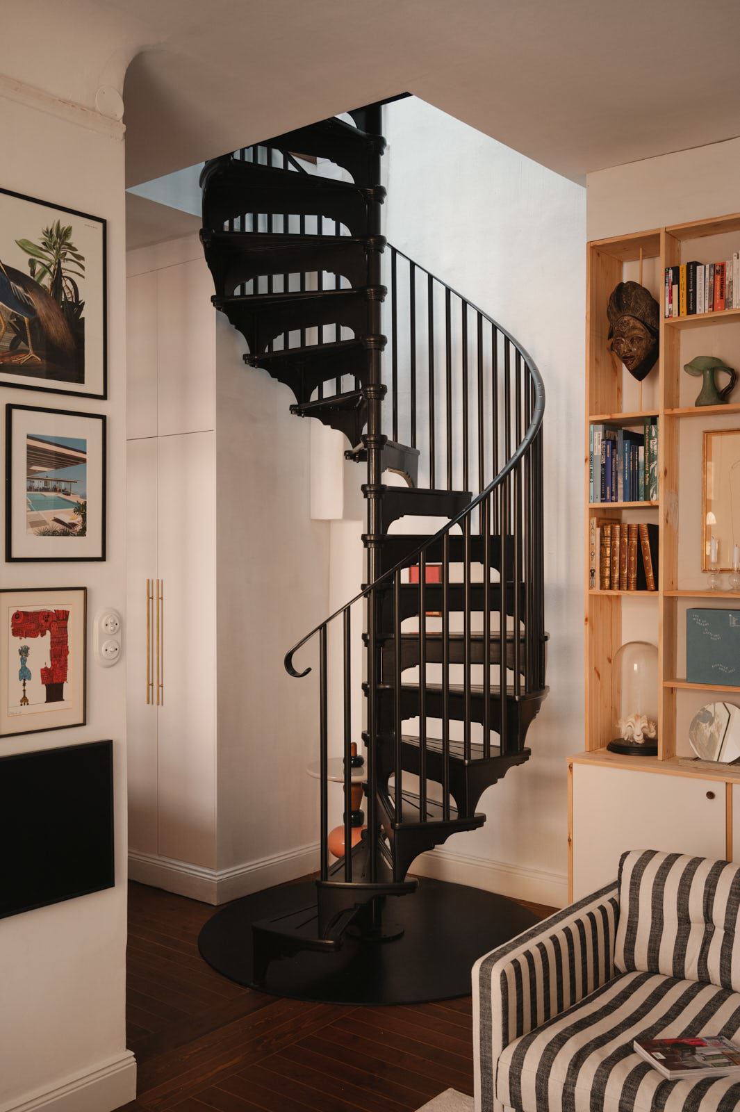 escalier en fonte en colimaçon